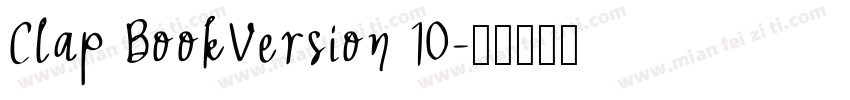 Clap BookVersion 10字体转换